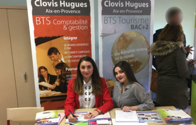 forum groupe scolaire la Nativité Aix-en-Provence, stand Lycée privé Clovis Hugues