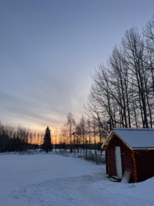 Manon et Margaux effectuent leur stage de BTS Tourisme 2ème année auprès de Adventure Apes à Kuusamo dans l'Est de la Finlande. Elles accompagnent les touristes pendant les randonnées et les activités.