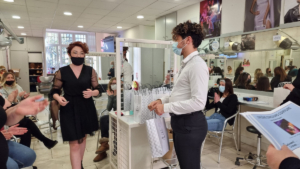 Remise des pris au Concours de coiffure, Mlle BACHIMONT Océane