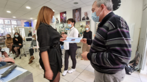 Remise des pris au Concours de coiffure, Mlle GATRI Rania